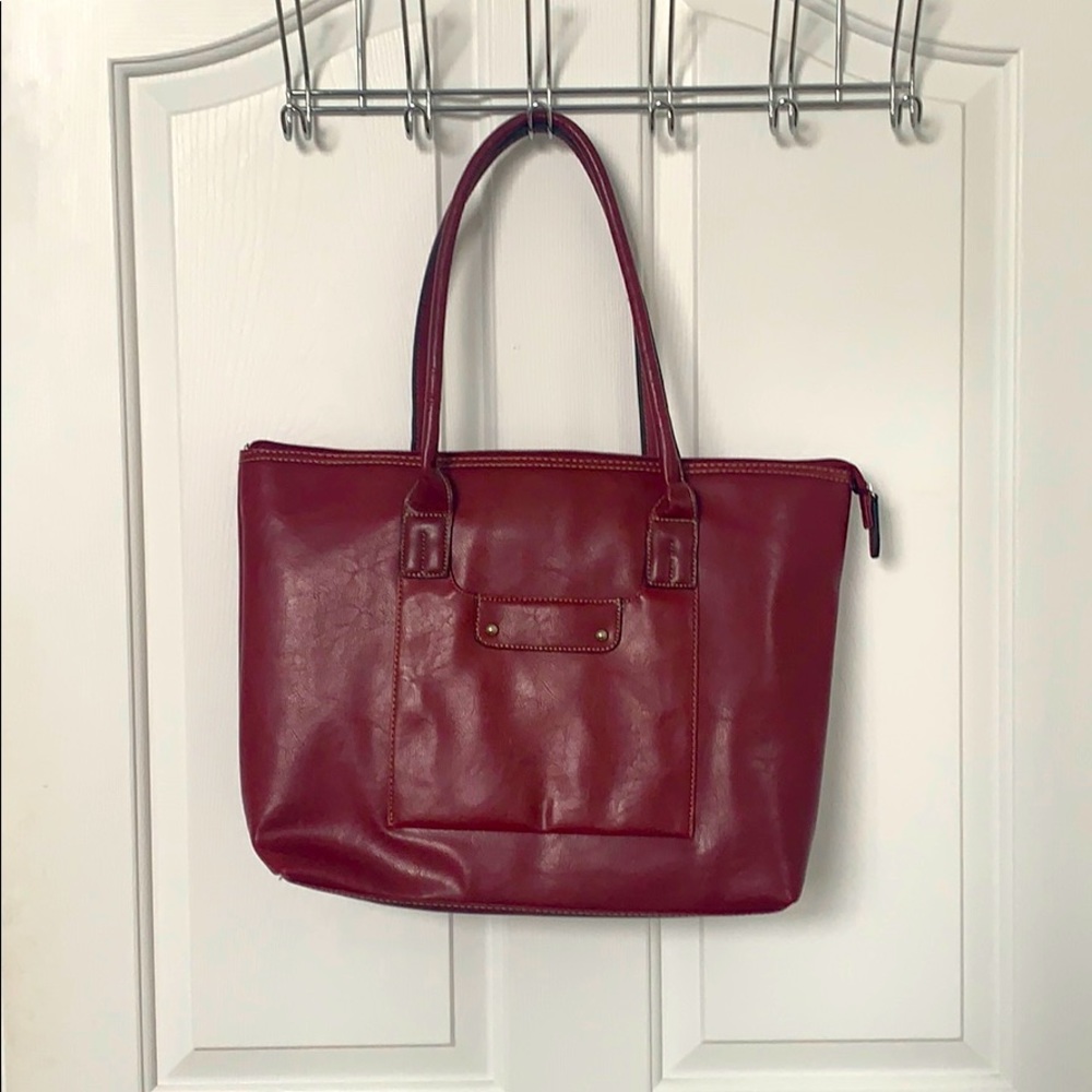 Large leather computer bag/tote